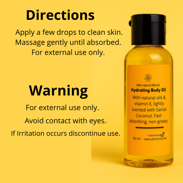 Yello Natural Blend , Hydrating Body oil