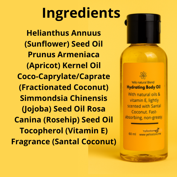 Yello Natural Blend , Hydrating Body oil