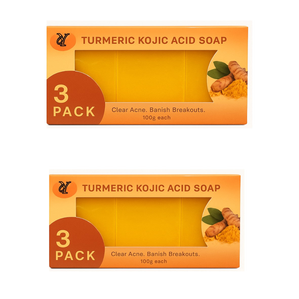 YS TUMERIC KOJIC ACID SOAP, Clear Acne. Banish Breakouts,for face and Body.