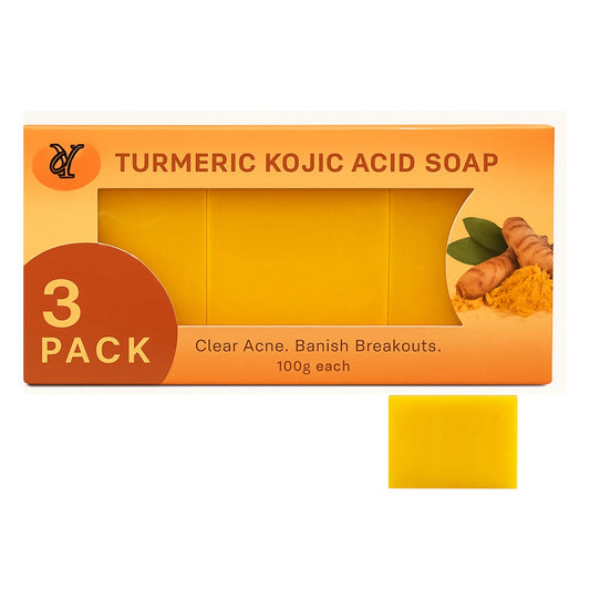 YS TUMERIC KOJIC ACID SOAP, Clear Acne. Banish Breakouts,for face and Body.